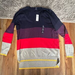 GAP Women's V-Neck Sweater - Black, Burgundy, and Red- New with Tags